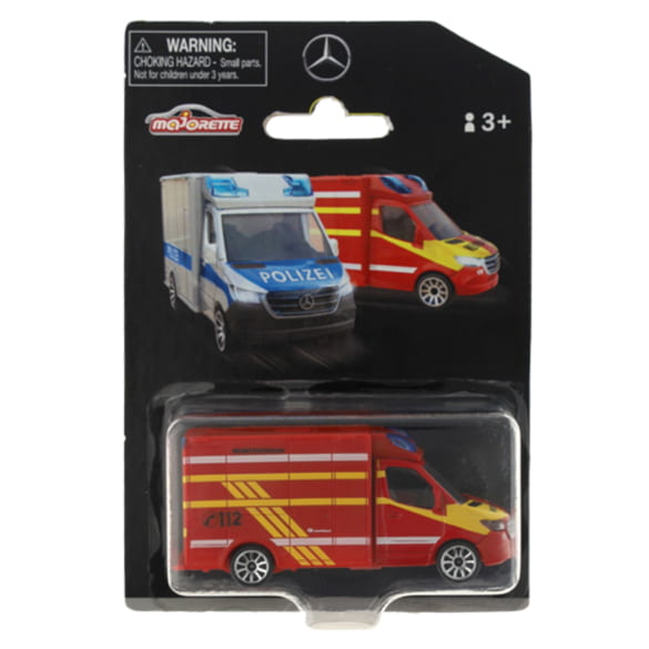 1:64 modelauto Sprinter brandweerwagen rood origineel Mercedes-Benz