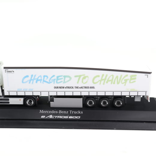 1:87 modelauto eActros 600 met aanhanger wit origineel – mer | MBTL0099