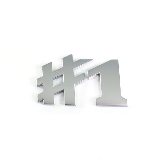 #1 Embleem kofferbak smart #1 ONE mat chroom Origineel smart | QAP8893103980