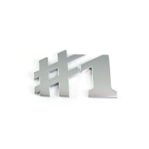 #1 Embleem kofferbak smart #1 ONE mat chroom Origineel smart | QAP8893103980