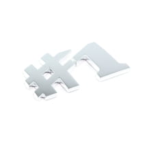 #1 Embleem kofferbak smart #1 ONE mat chroom Origineel smart | QAP8893103980