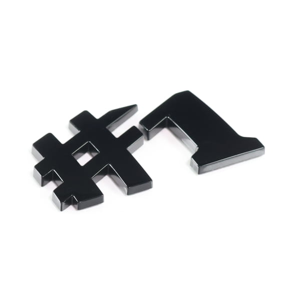 #1 opschrift achterklep smart #1 ONE zwart Original smart | QAP8894939250