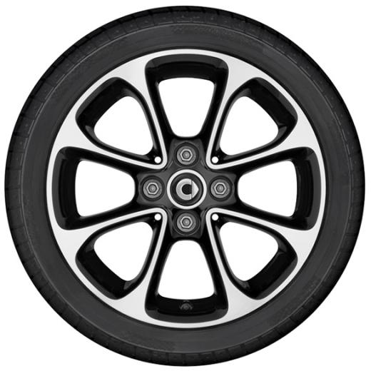 Set cerchi 15 pollici Original smart 453 design a 8 razze | A4534010000/0200