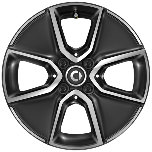 Set di cerchi da 15 pollici smart 453 nero  | A4534016201/6301