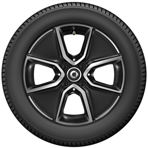 Set di cerchi da 15 pollici smart 453 nero  | A4534016201/6301
