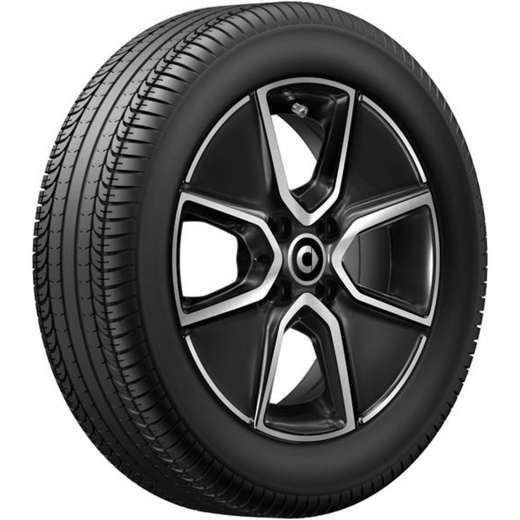 Set di cerchi da 15 pollici smart 453 nero  | A4534016201/6301