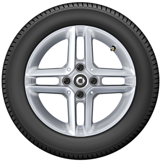 Juego de llantas 15 pulgadas smart 453 plata vanadio | A4534016001/6101