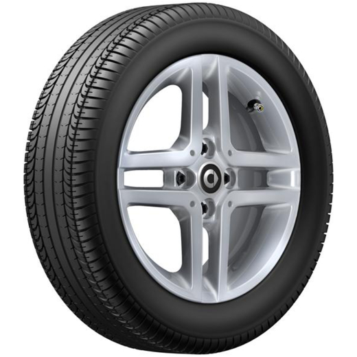 Juego de llantas 15 pulgadas smart 453 plata vanadio | A4534016001/6101