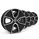 15 Zoll Felgen Satz smart 453 schwarz 4-Speichen Original smart