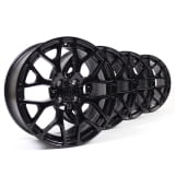 16 inch rim set genuine smart 453 8-spoke-design black shiny