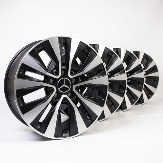 16 inch velgen CLA Coupé C118 5 dubbele spaken mat zwart | A1774010000 7X36-C118