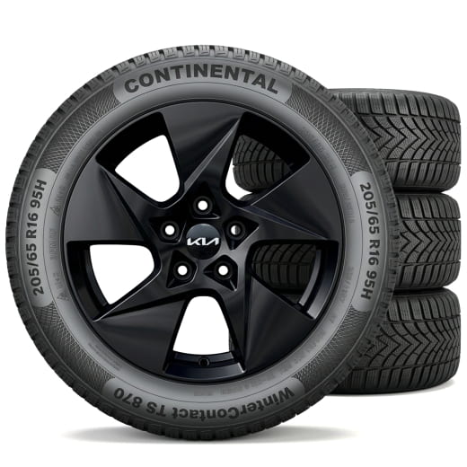 16 inch winterbanden KIA EV2 Continental 5-spaaks Hadong zwart | WTEV2620565CAHB-EV2