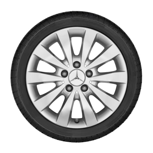 Cerchi EQV da 16 pollici argento Original Mercedes-Benz | A44740103017X45-SatzEQV