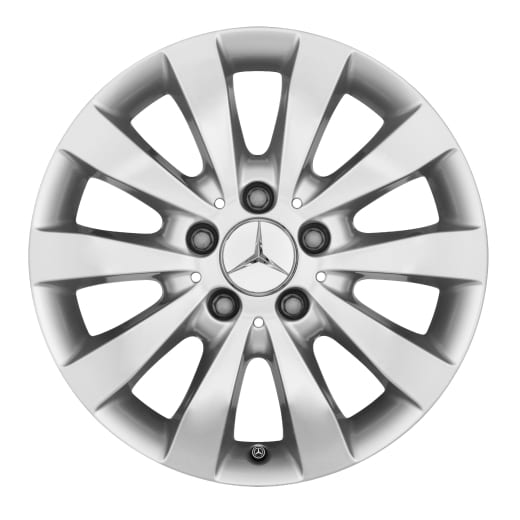 Cerchi EQV da 16 pollici argento Original Mercedes-Benz | A44740103017X45-SatzEQV