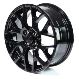 Set cerchi 16 pollici originali smart 453 design a 8 razze nero lucido