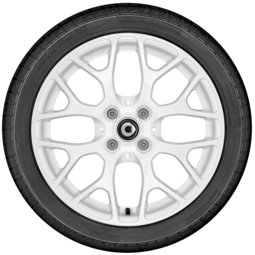 Lot de jantes 16 pouces smart 453 blanches | A4534012901/3001