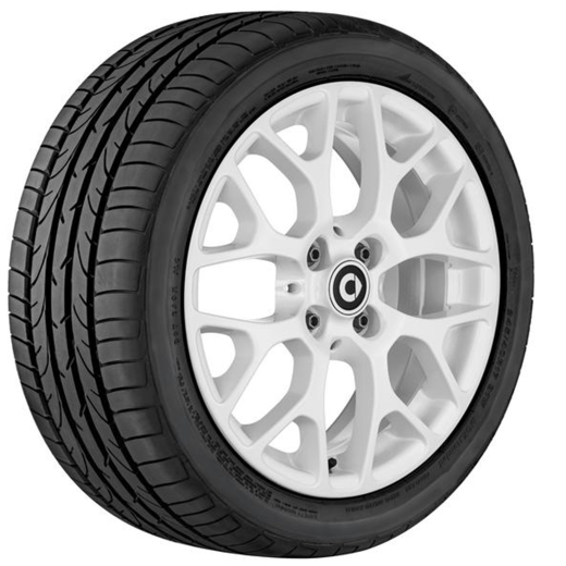 Lot de jantes 16 pouces smart 453 blanches | A4534012901/3001