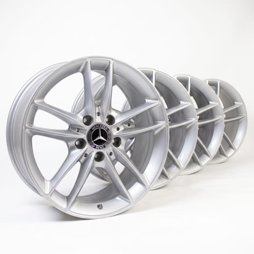 Jeu de jantes 16 pouces Classe B W247 argent original Mercedes-Benz | A17740101007X45-W247