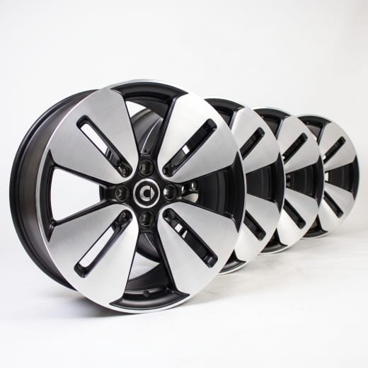 Lot de jantes 16 pouces smart 453 noir | A4534016401/6501