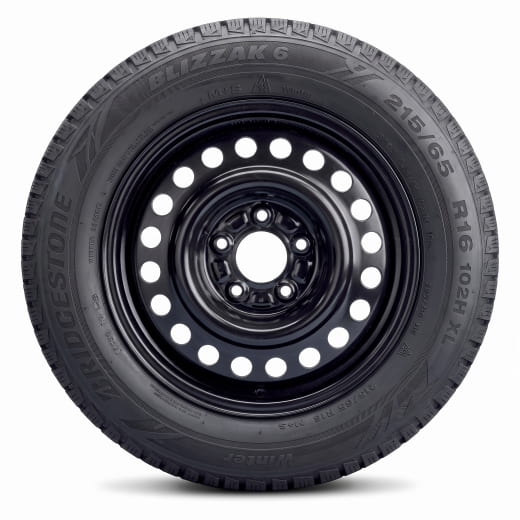 16 pouces pneus hiver Kia PV5 Cargo Bridgestone acier noir | WTPV5621565BR-PV5-C