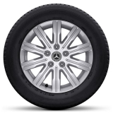 Ruedas completas de invierno de 16 pulgadas Clase T W420 plateado vanadio original Mercedes-Benz