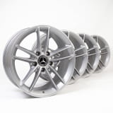 16 Zoll Felgen Satz A-Klasse 177 5-Doppel-Speichen-Rad vanadiumsilber Original Mercedes-Benz