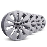 17 inch rim set C-Class 206 10-hole wheel vanadium silver genuine Mercedes-Benz