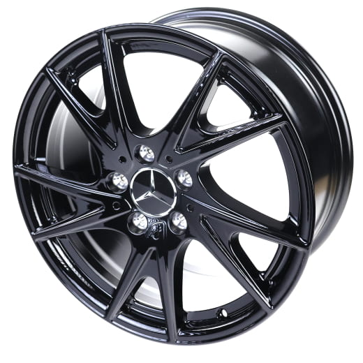 17-inch wheel set CLA C174 5-twin-spoke black | A1744010000/4600 7X43