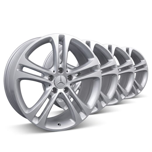 17 inch wheels B-Class W247 5-twin-spoke vanadium silver | A1774010400 7X45-W247