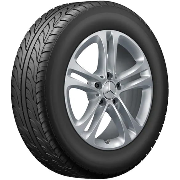 17 inch wheels GLA H247 5-twin-spoke vanadium silver | A1774010400 7X45-H247
