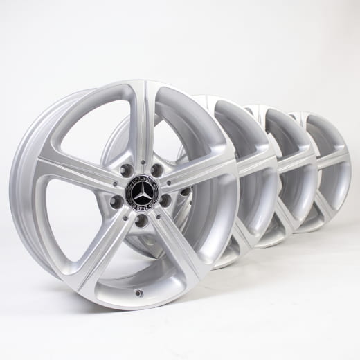 Cerchi da 17 pollici Classe B W247 a 5 razze argento vanadio | A1774011200 7X45-W247