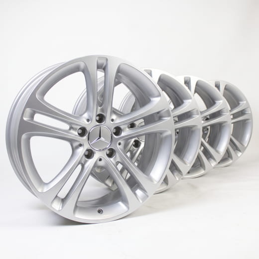 Jantes 17 pouces Classe A W177 à 5 doubles branches vanadium argent | A1774010400 7X45-W177