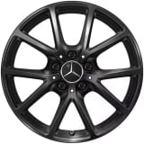 Jeu de jantes 17 pouces CLA C174 à 10 branches noir Mercedes-Benz d'origine