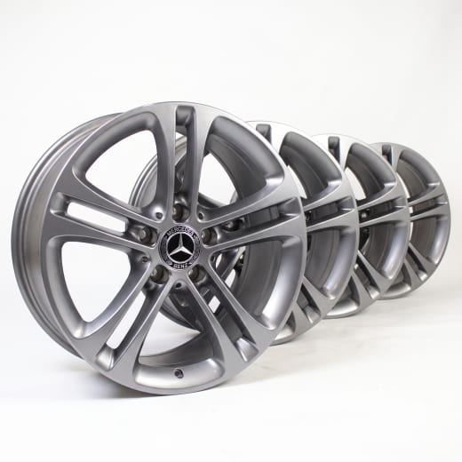 Jeu de jantes originales Mercedes-Benz 17 pouces B-Class W247 gris himalaya mat | A17740104007X68-247
