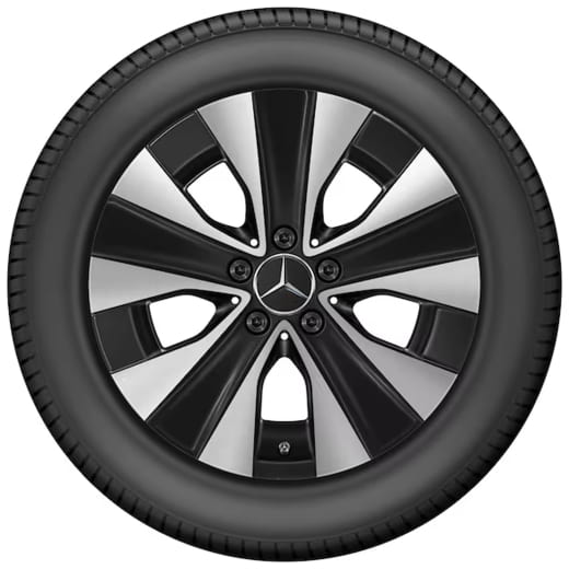 Roues hiver 17 pouces EQV W447 noir Aero Original Mercedes-Benz | Q44019141008-9A