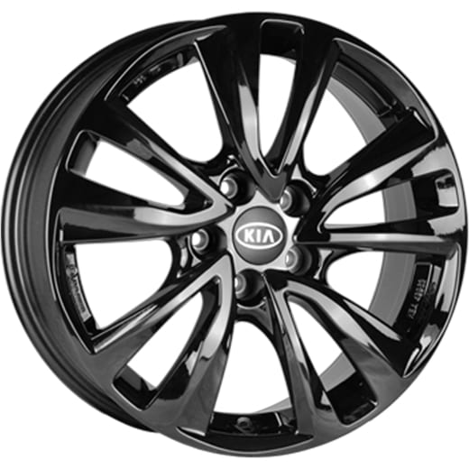 Roues hiver 17 pouces Kia Ceed CD 5 doubles branches Depan noir sans TPMS | WACD722545BQDB-K