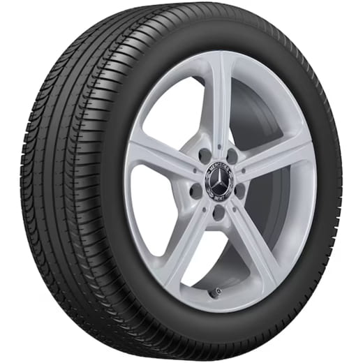 Llantas 17 pulgadas Clase A V177 5 radios plateado vanadio | A1774011200 7X45-V177