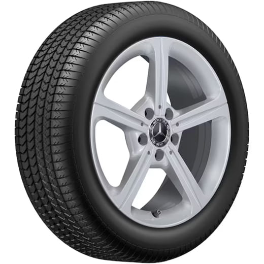 Llantas de 17 pulgadas Clase A W177 5 radios color plata vanadio | A1774011200 7X45-W177