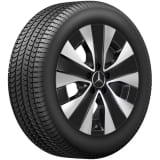 Ruedas de invierno de 17 pulgadas EQV W447 juego completo negro Aero original Mercedes-Benz