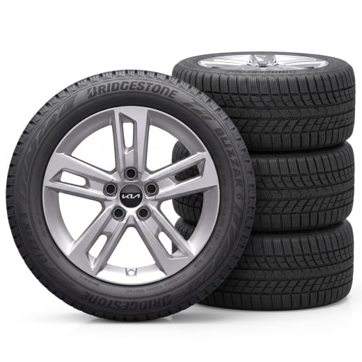 17 pulgadas ruedas de invierno Kia EV4 AMSA 5 radios dobles plateado | WTEV4721560HCAM/BRAM