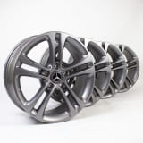 17 Zoll Felgen Satz CLA C118/X118 5-Doppelspeichen-Rad grau Original Mercedes-Benz