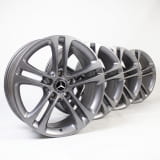 17 Zoll Felgen Satz GLB X247 5-Doppel-Speichen himalaya matt glanzgedreht Mercedes-Benz
