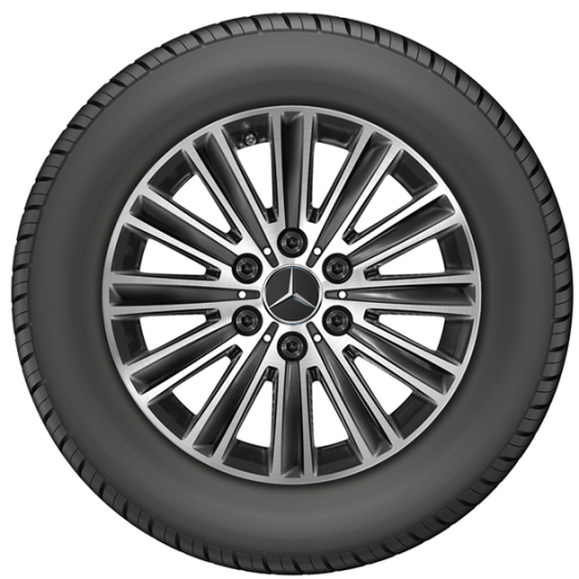 17 Zoll Sprinter BR907 Felgen schwarz 12-Speichen Mercedes-Benz | A90740153007X23-B