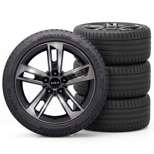 17 Zoll Winterräder Kia K4 Bridgestone 5-Doppelspeichen Amsa bicolor | WAK4722545BRAM-K4