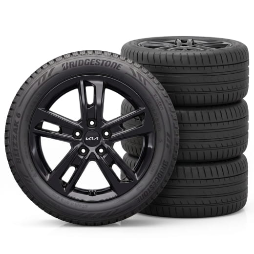 17 Zoll Winterräder Kia K4 Bridgestone 5-Doppelspeichen Amsa schwarz | WAK4722545BRAB-K4