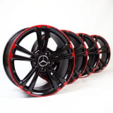 18 inch rim set B-Class W247 5-twin-spoke-wheel red genuine Mercedes-Benz