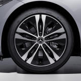 18 inch rim set C-Class 206 5-twin-spoke wheel black genuine Mercedes-Benz