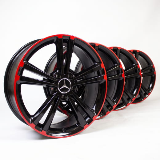 18 inch 5-twin-spoke rims red CLA C118/X118 genuine Mercedes-benz | A17740113009Y23-118
