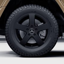 18 inch G-Class 463A rims black matt 5-spoke genuine Mercedes-Benz | A46340109007X35-B