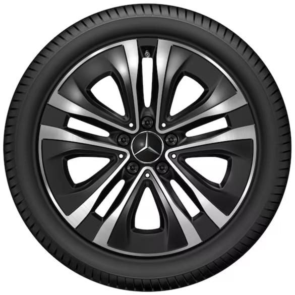 18 inch velgen B-Klasse W247 5-dubbelspaaks zwart | A1774013100 7X23-W247